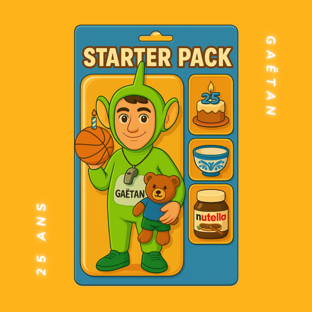 25 ANS DE GAËTAN - Pochette vinyle (recto)