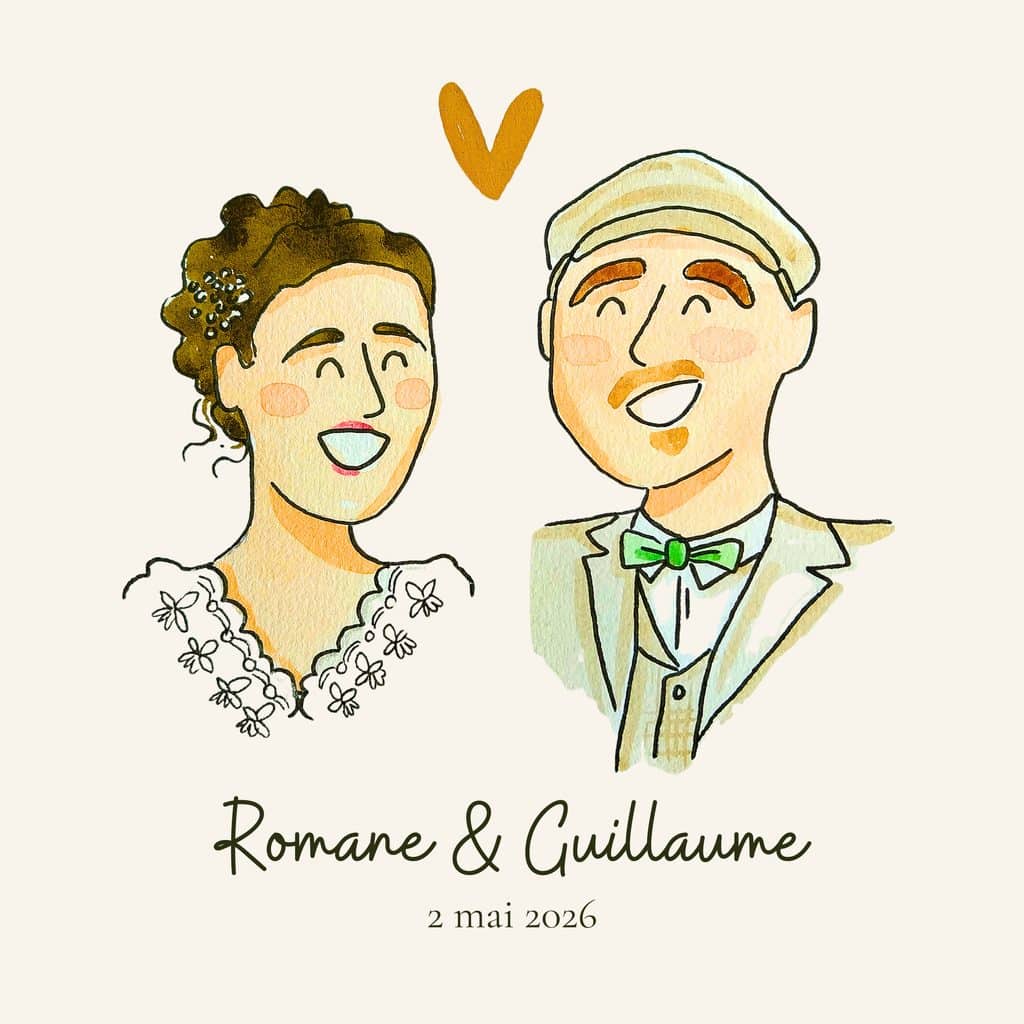 Romane & Guillaume - Pochette vinyle - recto